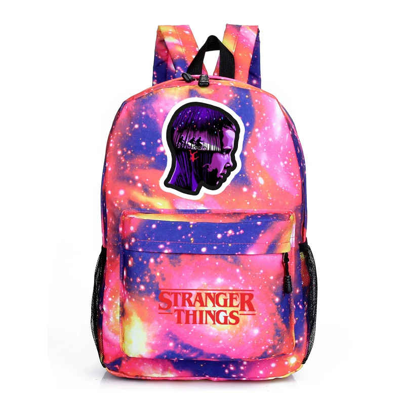 14 Hot Stranger Things Galaxy Backpack Popular Pattern Laptop Shoulder Knapsack Beautiful Children Boys Girls School Book Bag - Цвет: 14