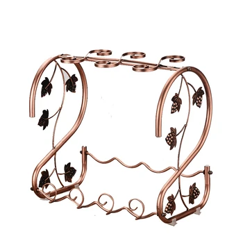 

European Creative Wine Rack Wine Glass Holder Wine Display Rack Home Wine Rack Decoration Goblet Hanging Shelf Home Decoration