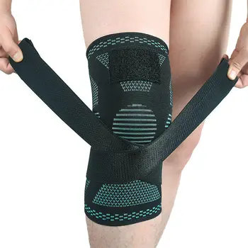 

Hirigin 1PCS 3D Weaving Pressurization Knee Brace Basketball Hiking Cycling Knee Support Professional Protective Sports Knee Pad