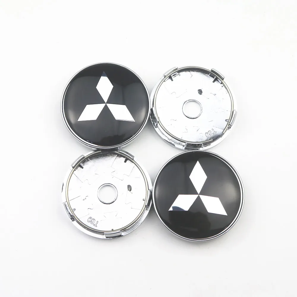 

60mm Wheel Center Hub Caps Car Emblem Badge Logo Wheel Center Cap For Mitsubishi lancer asx outlander pajero l200 galant
