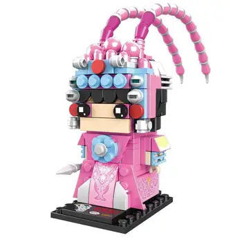 

Chinese Traditional Culture Peking Opera Building Blocks Kit Cartoon Anime Figures Creative Assembling Bricks Model Toy for Kids