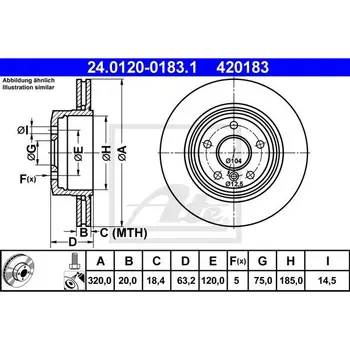 

Rear disc brake BMW E60/E61 2.0-3.0/2.5D/3.0D M54/M57/N57