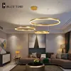 Gold frame Led Chandelier For Living room Bedroom Dining room Fixtures Acrylic Ceiling Chandelier Lighting 40 60 80 100cm ► Photo 2/6