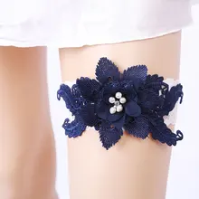 Подвязки, эластичные кольца для невесты, свадебные аксессуары, сексуальные кружевные жемчужные украшения для ног, бриллиантовая Кружевная подвязка невесты для девушек и женщин