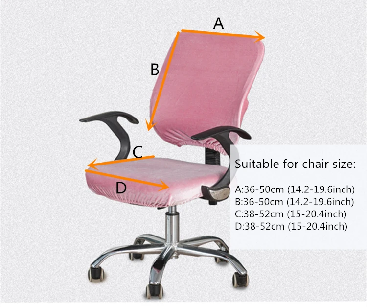 Зимний офисный вращающийся чехол на компьютерное кресло 2 шт./компл. Elexible матовый чехлы на стулья современного Твердые чехлы на стулья Чехол из спандекса