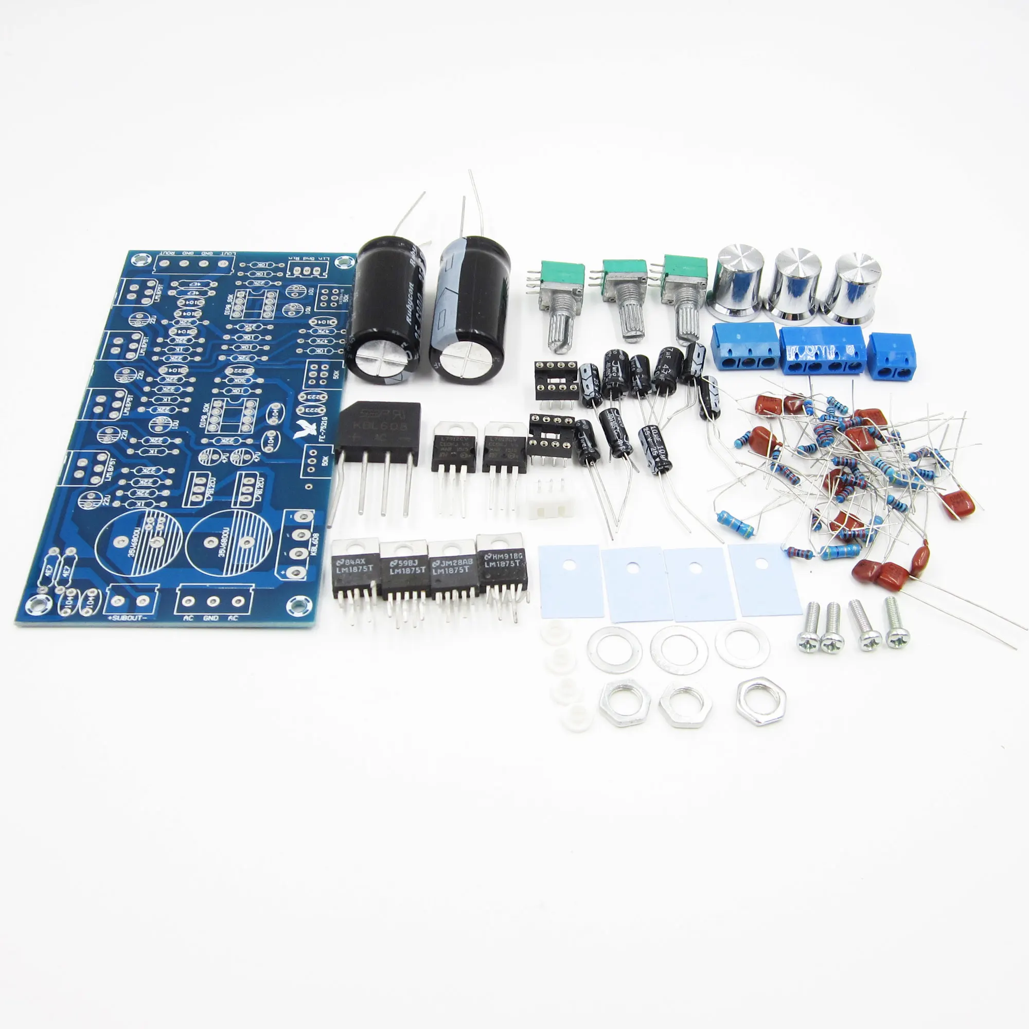 LM1875 NE5532 IC 25Wx2 50 Вт усилитель сабвуфера в собранном виде плата Модуль гибкий кабель