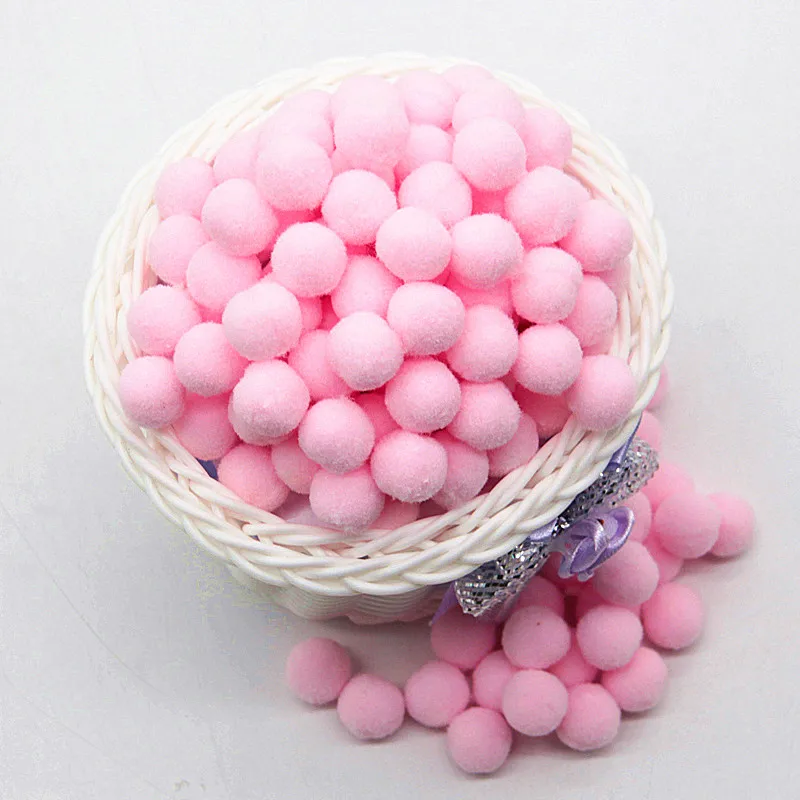 Pom Poms Craft Supplies 8mm 10mm 15mm 20mm 25mm 30mm Soft Fluffy Plush DIY Ball Home Decor Sewing