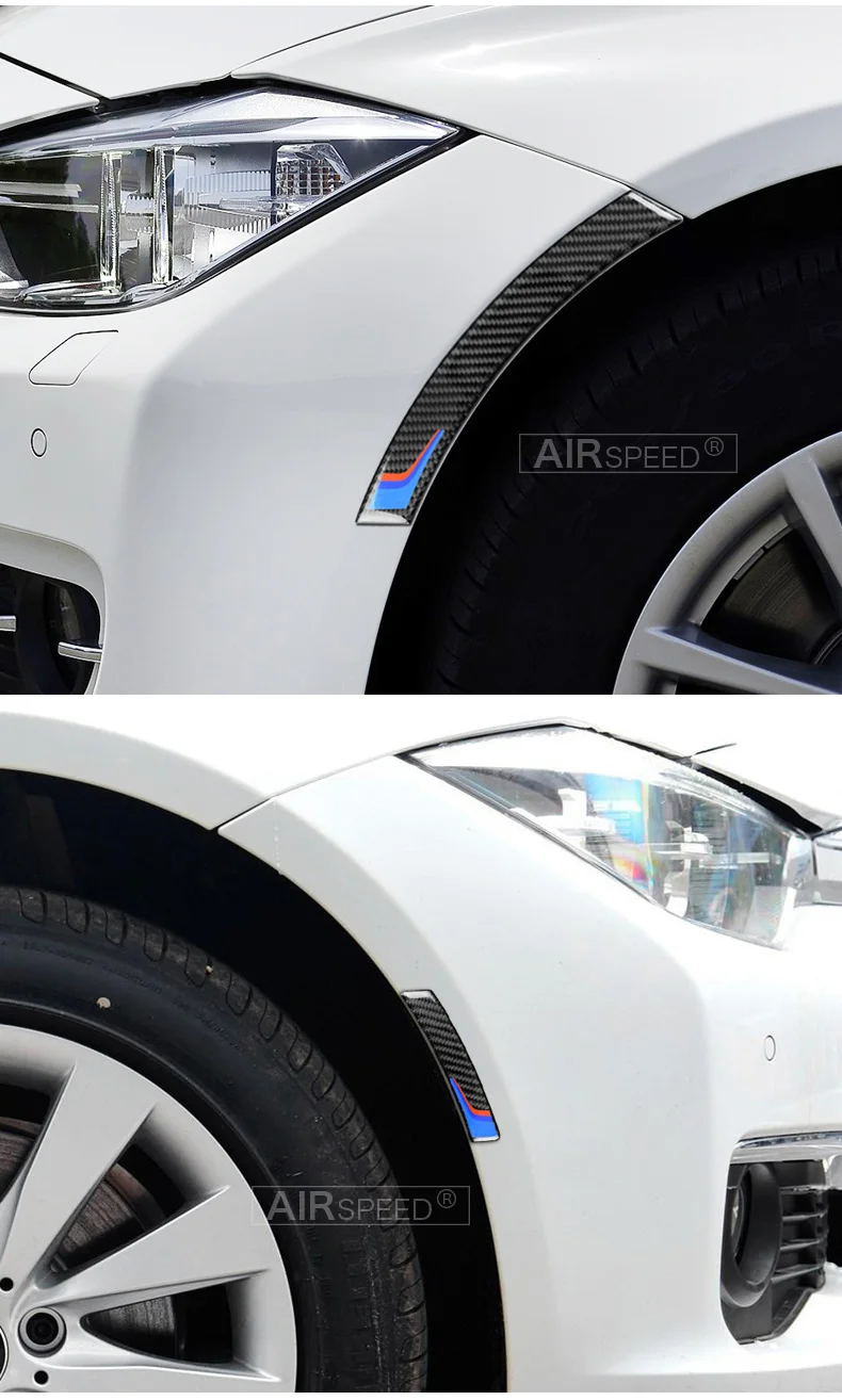 Carbon Fiber Wheel Protector Car Bumper Sticker Car Anti-collision Strips for BMW E90 E60 E84 F10 F07 F30 F34 F01  (8)