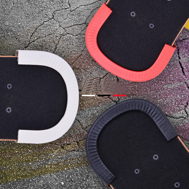 Protector Bumpers Rubber-Strip Deck-Guards Dance-Board 1-Pair 30cm U-Design Universal