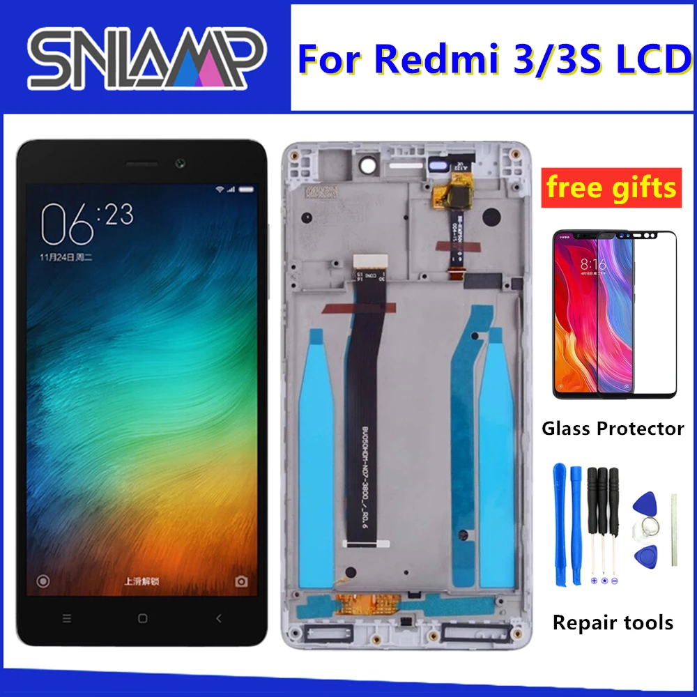 

5.0" AAA Quality LCD For Xiaomi Redmi 3 3S Lcd Display touch Screen Replacement For Redmi 3 LCD Screen Digiziter Aseembly
