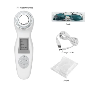 

Multi-function Ultrasonic IPL Beauty Instrument Household Micro Current Ion Import and Export Instrument Pore Cleaner - US Plug