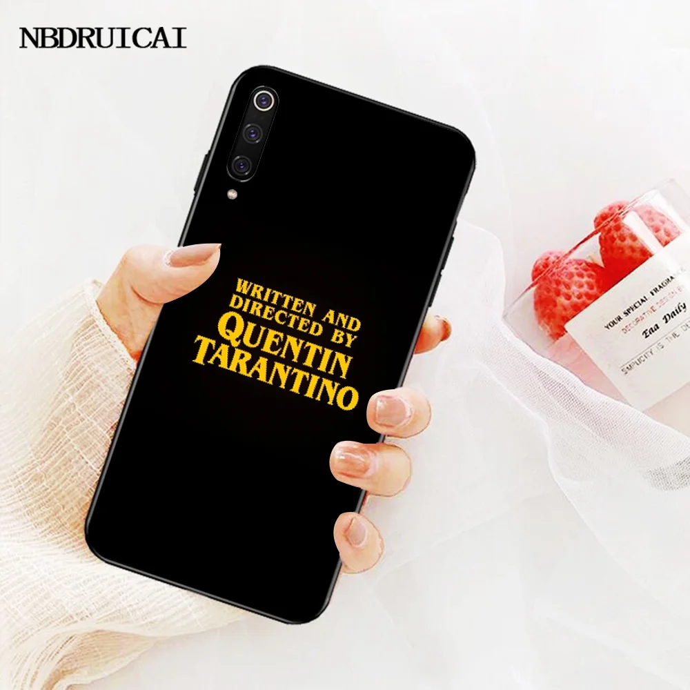 NBDRUICAI написанный Quentin Tarantino черный чехол для телефона Redmi Note 8 8A 7 6 6A 5 5A 4 4X 4A Go Pro Plus
