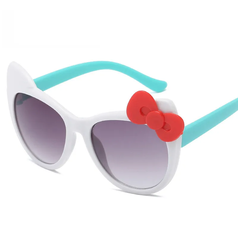 TTLIFE детские защитные очки, солнцезащитные очки для девочек, модные солнцезащитные очки для мальчиков, детские солнцезащитные очки для девочек, детские классические ретро милые Солнцезащитные очки с бантом - Цвет линз: YJHH008600001