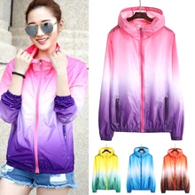 Куртки с капюшоном для защиты от солнца, тонкая молния, защита от солнца, быстросохнущее дышащее пальто FH99