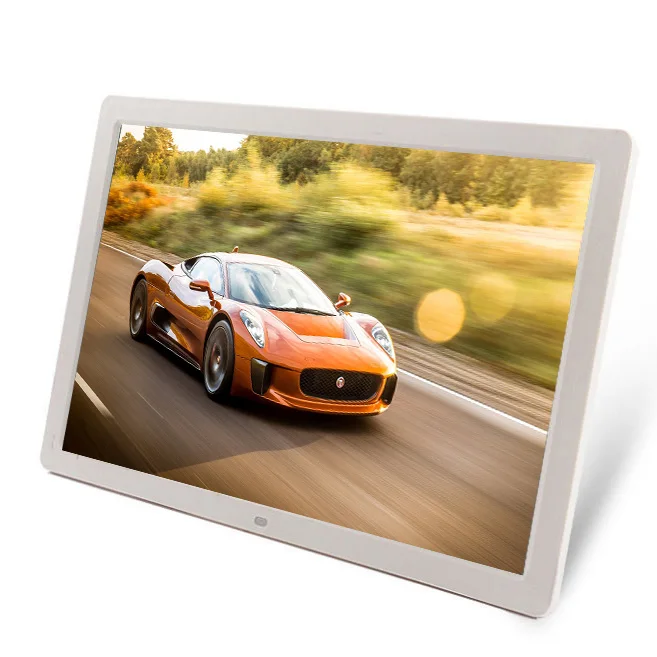 White 17 дюймов светодиодный подсветка HD1440* 900 полнофункциональная цифровая фоторамка электронный альбом цифровая фотография Музыка Видео - Цвет: White