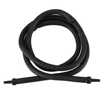 

10mm Diameter Rubber Tube Aquarium Air Curtain Bubble Diffuser Black 120cm Long
