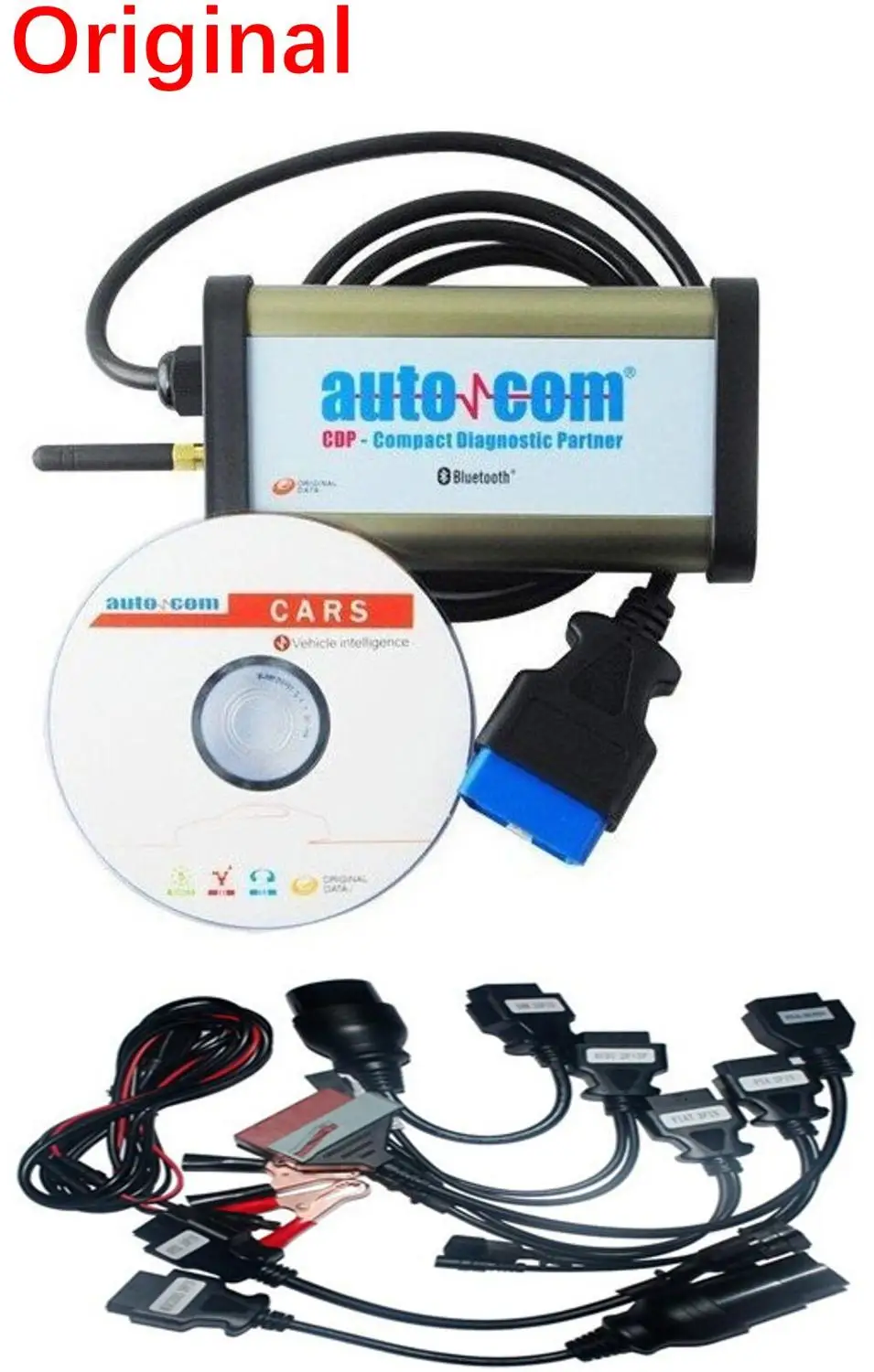 

New Vci (2014R2+Keygen) for Autocom CDP Pro DS150E for Delphi Diagnostic tool Cars/Trucks OBD2 Scanner+Full 8 car cables