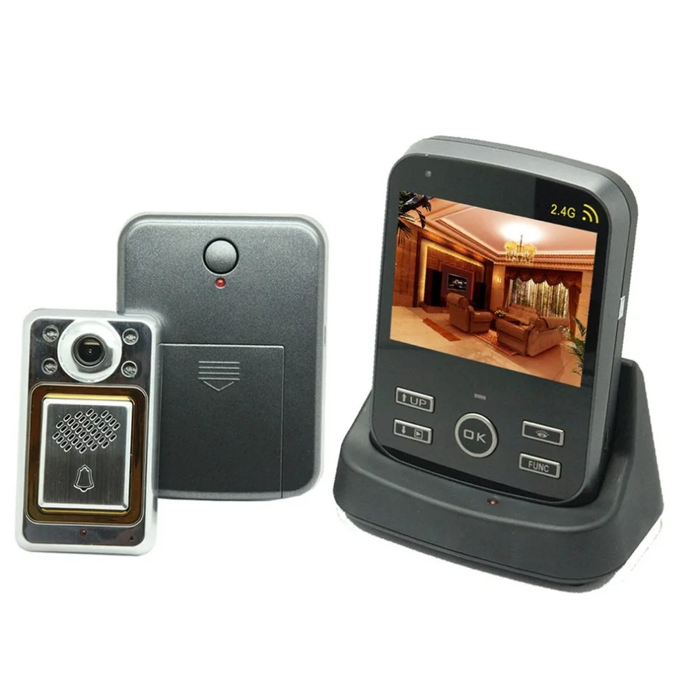 

KiVOS Digital Door Eye Peephole Door Viewer Wireless Video Doorbell Wide Angle Lens Camera Monitor For Home Apartment