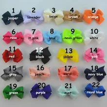 Europe And America Hot Sales 7 Cm Handmade Thread Hair Band Bubble Bow Children Headdress Accessories 22 Color