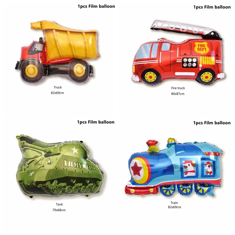 Taoup 10 шт. автомобильные воздушные шары для грузовиков латексные строительные машины тематические вечерние украшения для вечеринки на день рождения для мальчиков