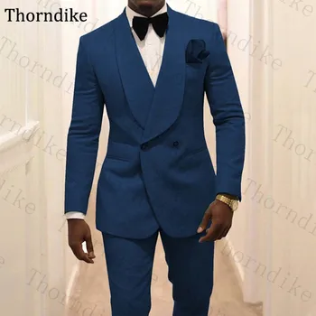 

Thorndike Jacquard Men Suit Slim Fit Wedding Tuxedo Custom Made Shawl LapelWedding Groom Party Suits Costume Homme Best Man Suit