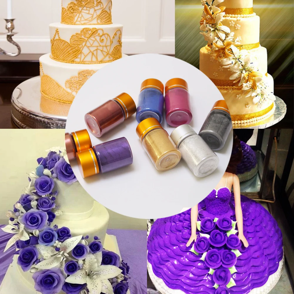 Edible Pigment Cake Fondant Baking glitter Edible Color edible dyes ...
