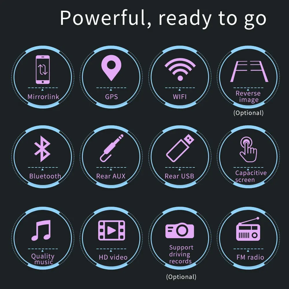 IOS Android автомобильный Mp5 плеер gps навигация 2 din Авто стерео аудио плеер FM Радио Емкостный сенсорный экран с камерой заднего вида