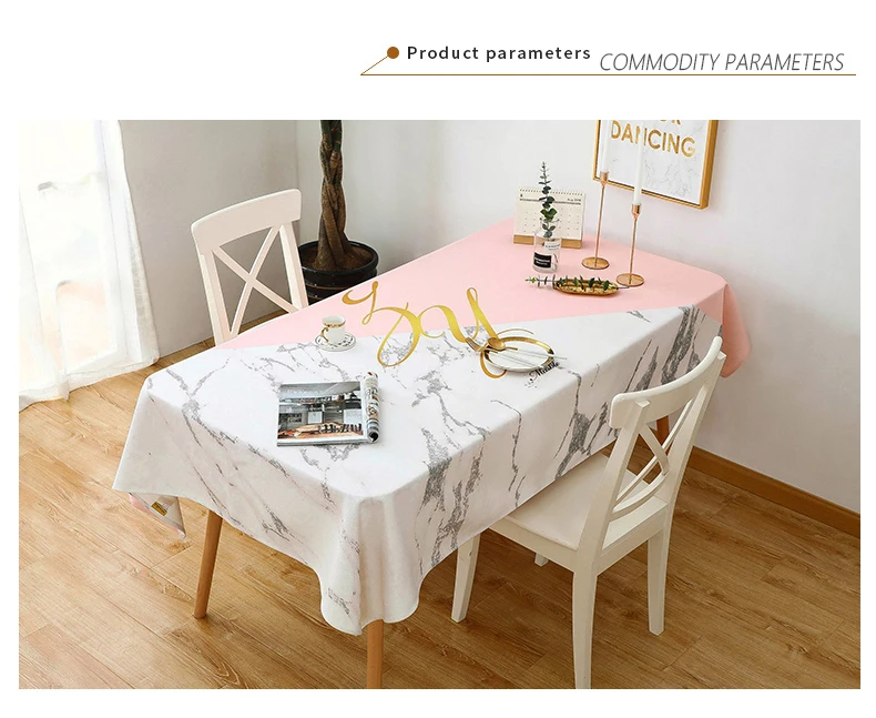Nordic Thick Round Table cloth Party Wedding TableClothKitchen Pattern Rectangular tablecloth Pastoral printing table cover set