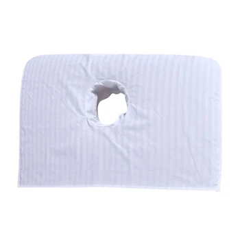 

50x70cm Sectional Massage Table Cover for Beauty Salon Cosmetic Shampoo -Face Hole Towelling Sheet