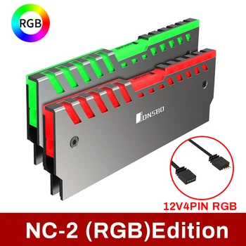 

Jonsbo Nc-2 2Pcs Memory Ram Heatsink Cooler Support Desktop Motherboard Aura Control Color 12V RGB Aluminum Alloy Cooler Shell