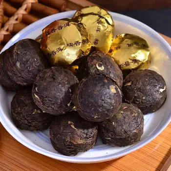 

2020 Yunnan Xiaotuocha Glutinous Fragrance Highly Flavored Type Old Tea Head Ripe Pu'er Tea for Cellulite and Promote Digestion