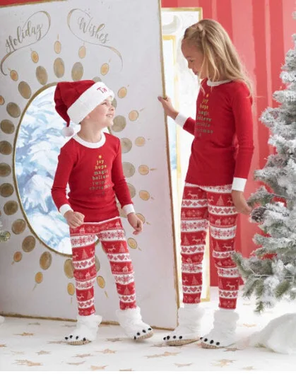 Рождественские Семейные пижамы Одинаковая одежда для папы, мамы, дочки, сына, мамы и меня семейная одежда для пары 14