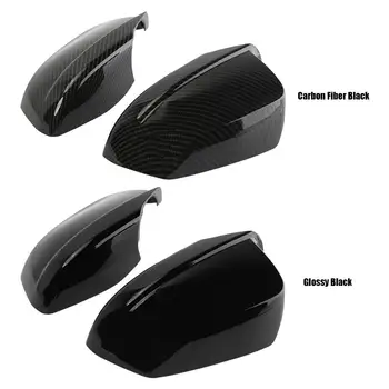

1 Pair ABS Side Mirror Covers Auto Car Door Rear View Mirror Cover Caps for BMW 5 Series F10 F18 2010-2013