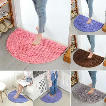 

Non Slip Dirt Barrier D Shape Semi Circle Half Moon Floor Door Mat Rug 40*60cm