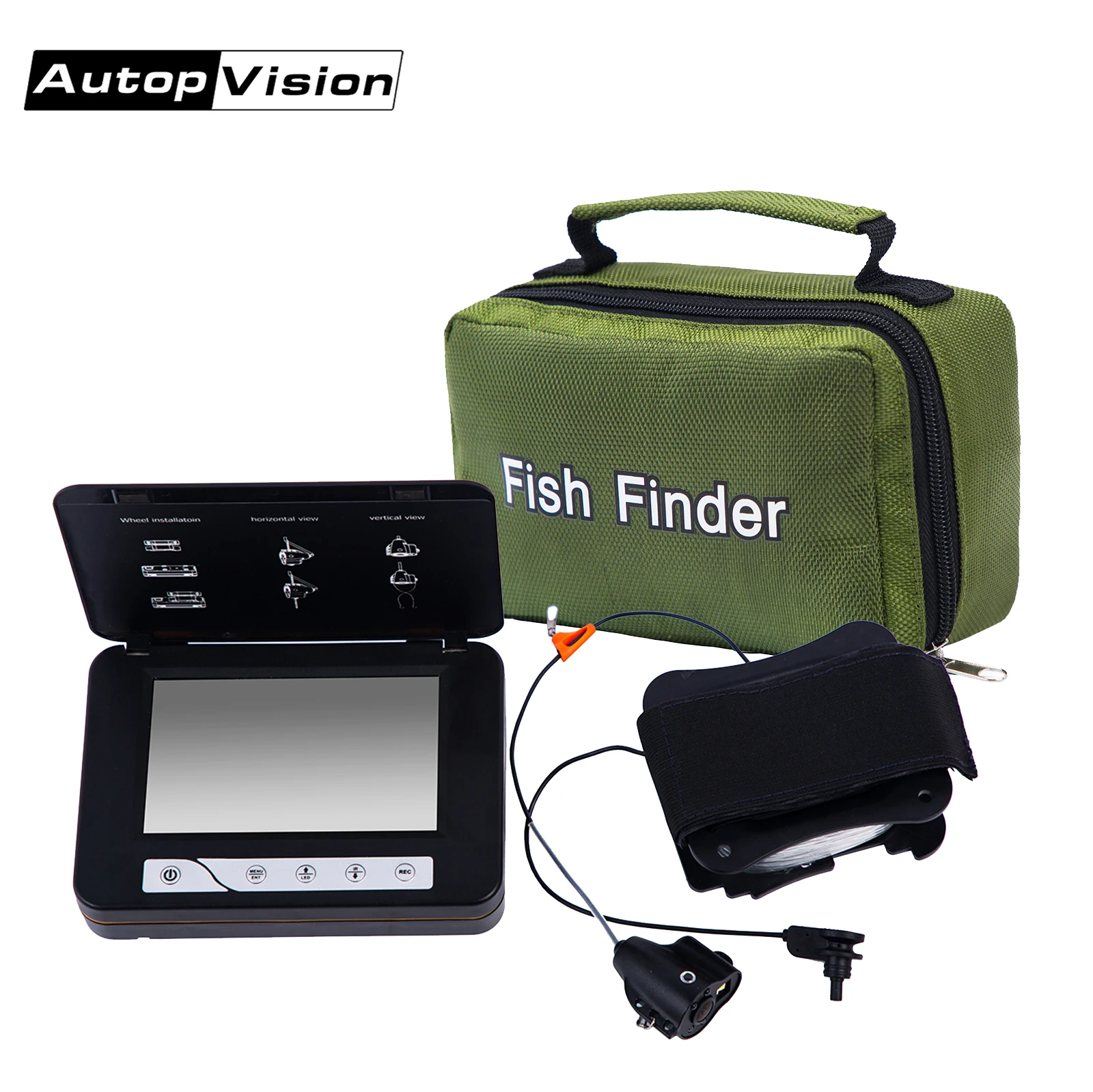 US $148.80 WF15 Multifunctional underwater camera Underwater camera with depth test underwater fishing camera Sea river depth display