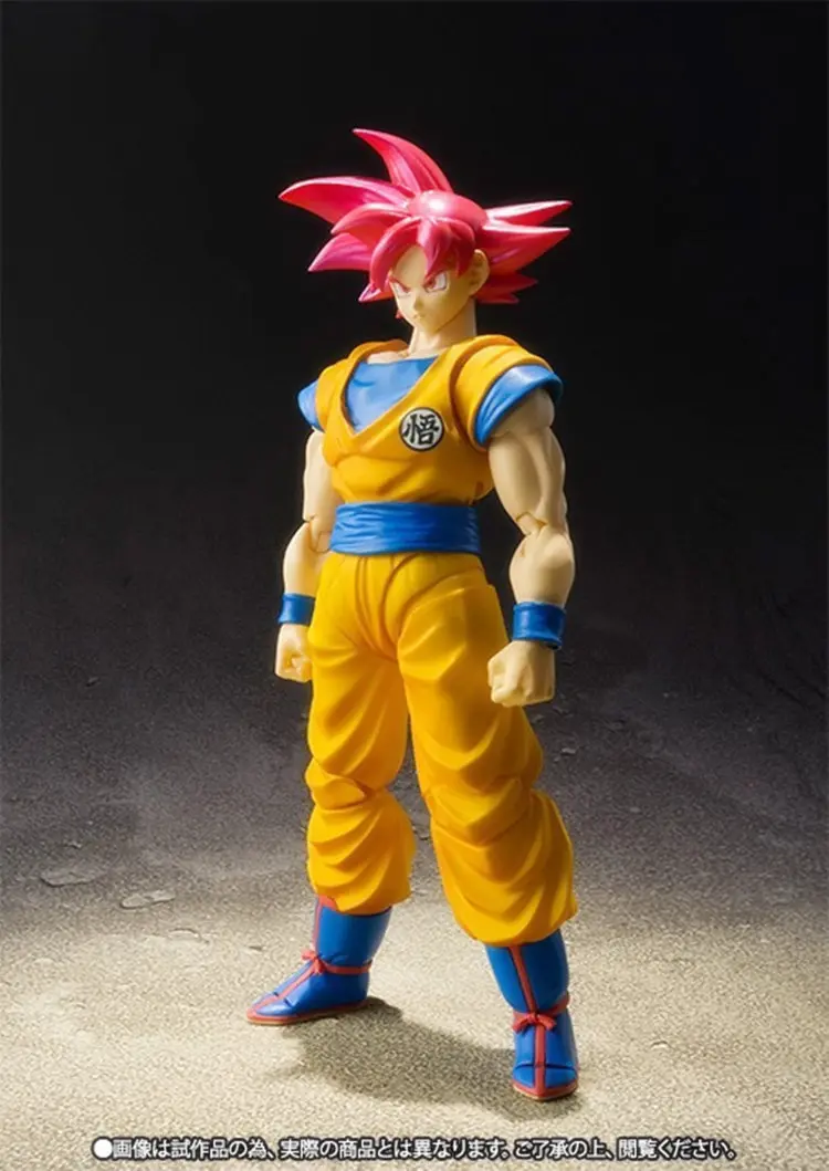 

Cheng yuan Anime Garage Kit Dragon Ball chao sai God Super Saiyan People SHF Red Hair Sun Wukong Mobile Garage Kit