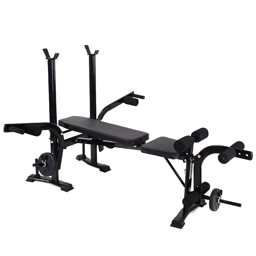 

YCJ-001B Multifunctional Gym Weight Bench Dumbbell Stool Foldable Abdominal Sit-Up Supine Board Press Bench Fitness Equipment