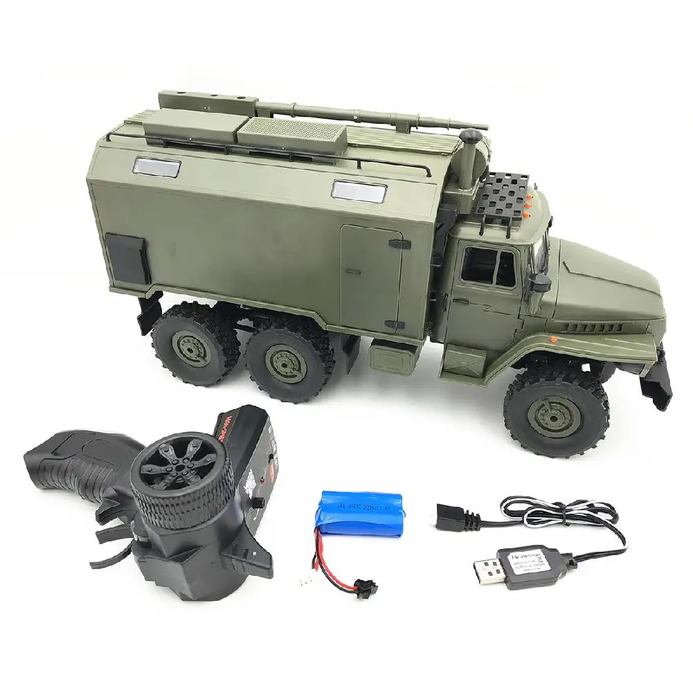 Wpl B36 Урал 1/16 2 4G 6Wd Rc Грузовик Рок Гусеничный командный транспорт Rtr игрушка авто