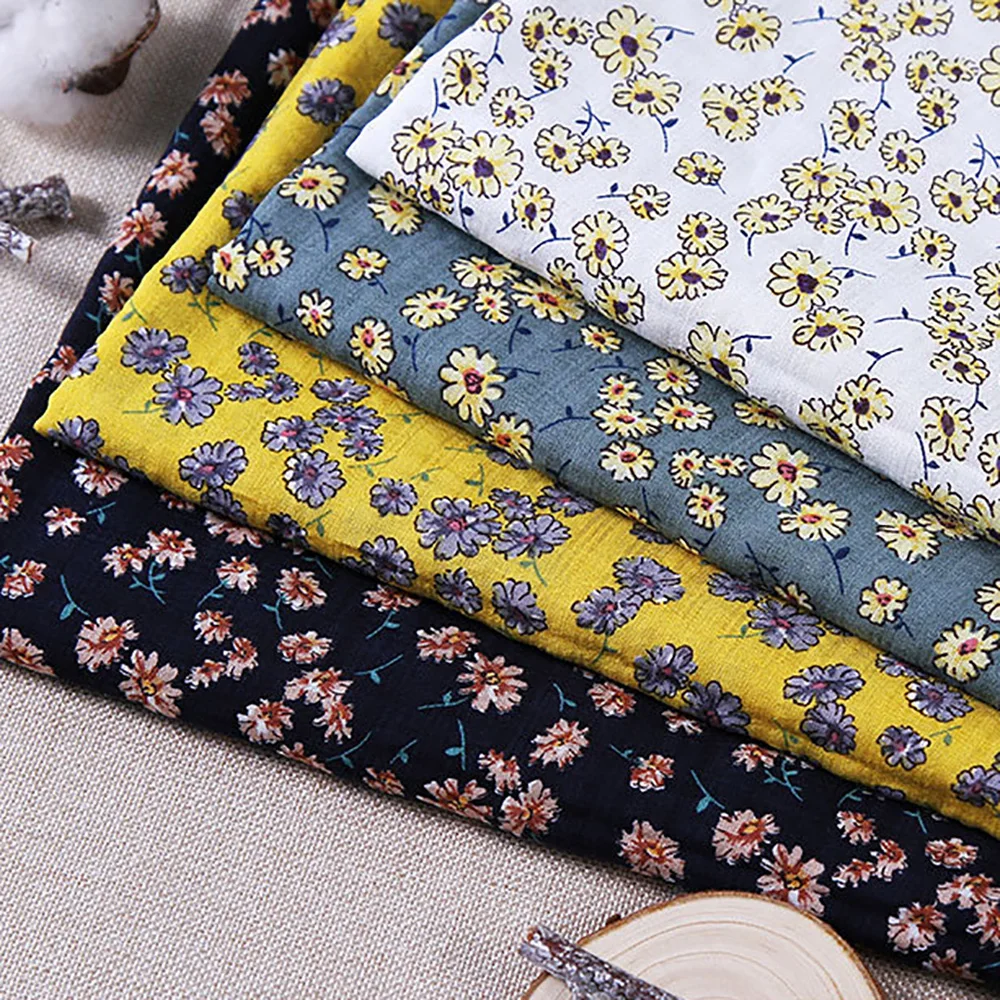 Lychee Life ткань с цветочным принтом 50x140 см винтажная цветная цветочная ткань для платья DIY швейная одежда материал