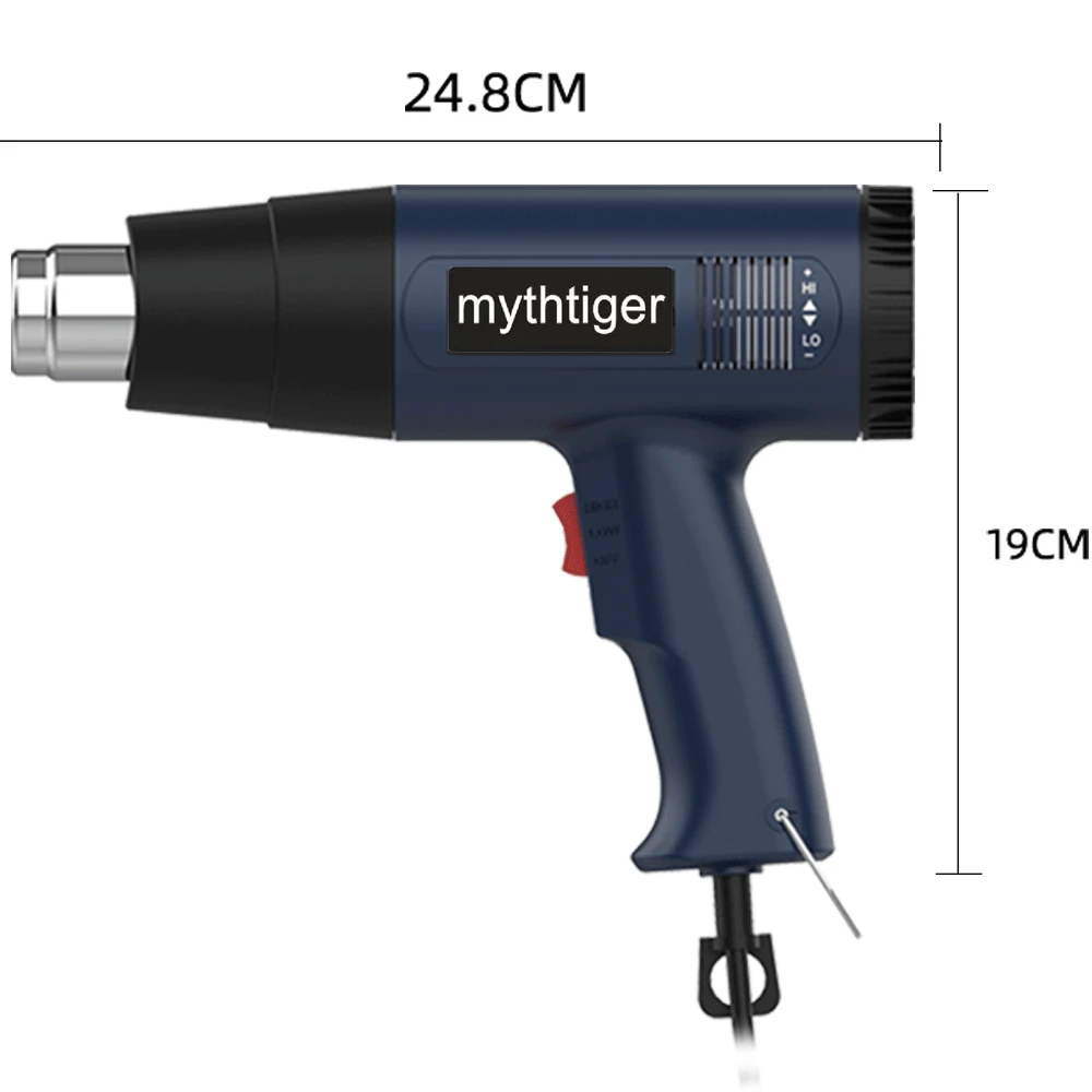 best electric paint sprayer 2021 NEW 2000W 220V EU Industrial Electric Hot Air Gun Thermoregulator Heat Guns  Shrink Wrapping Thermal power tool nail gun for wood