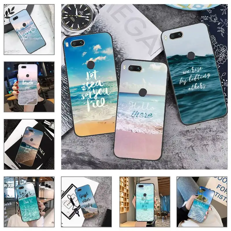 Travel mountain sea beach quotes Phone Case For Xiaomi Mi Redmi Note 8T 9T 9S 9A 10 7 8 9 Lite pro | Мобильные телефоны и