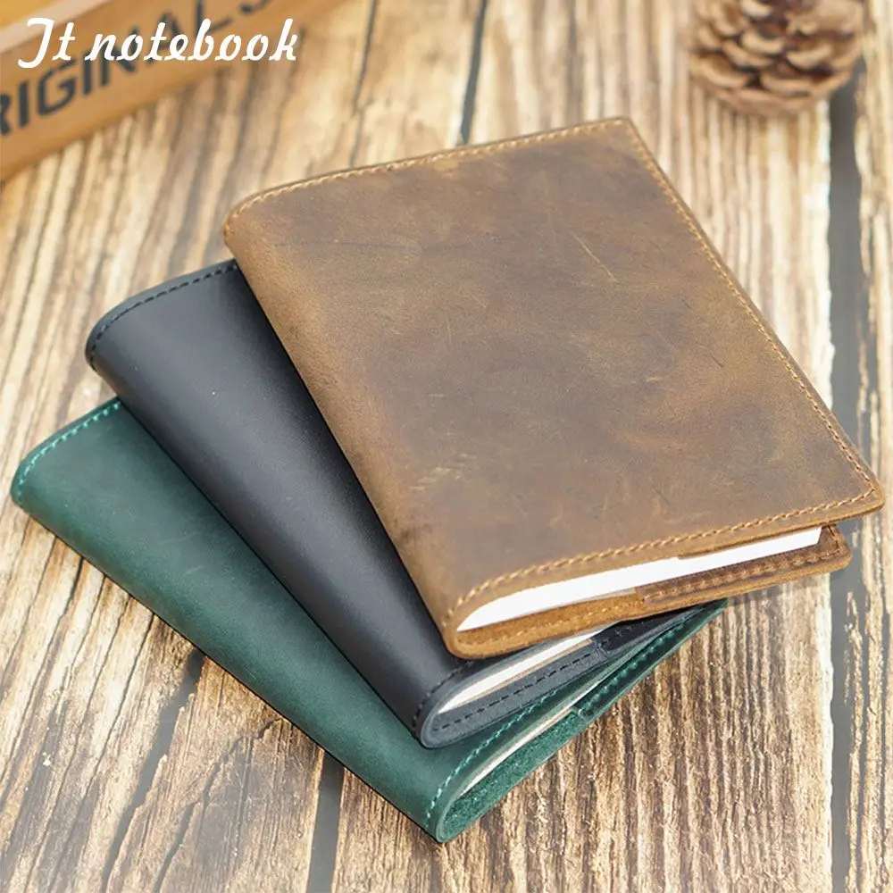 

100% Genuine Leather Notebook Planner Book Cover A5 For Diary Original Journal Drawing Sketchbook