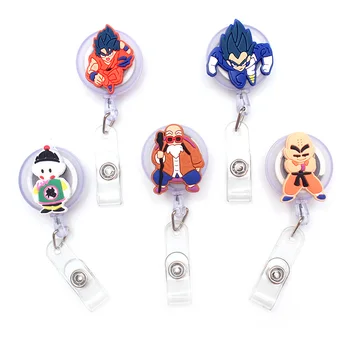 

Japan Cartoon Boy Badge Reel Holder Elastic Name Card Simple & Easy To Use For Nurse & Students