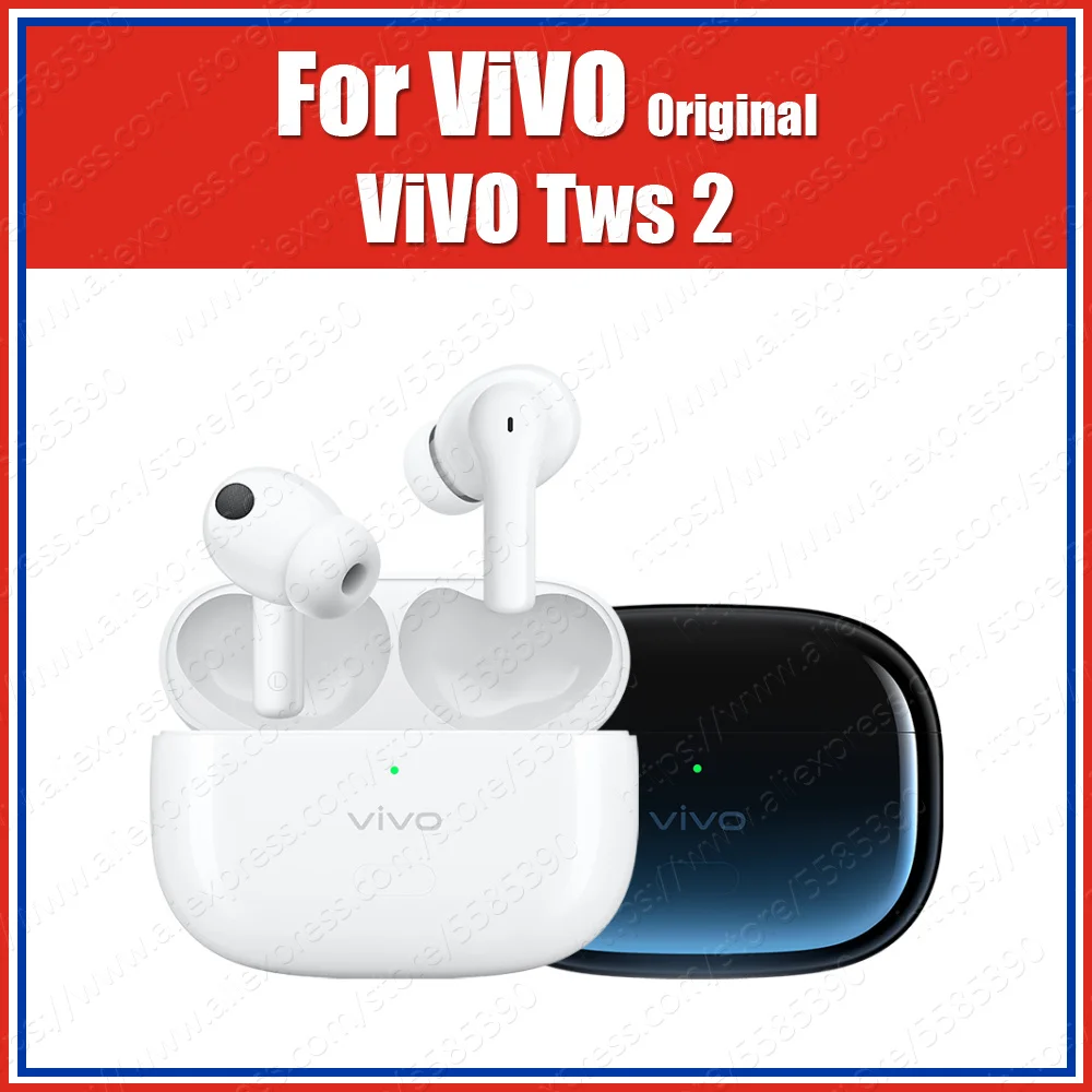 

Aptx ANC 40dB Original Vivo Tws 2 Earbuds Ture Wireless Bluetooth Earphones Deep HD Pressure Control Golden Ears Headphone