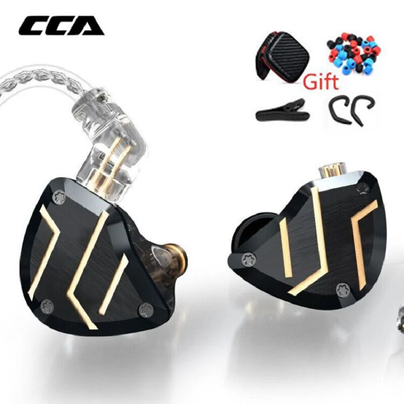 Проводные наушники вкладыши CCA C10 pro игровая гарнитура с микрофоном металлические