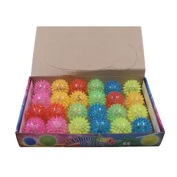 

Squeaky Spiky Dog Ball Toy Flashing Light Elastic Ball Puppy Dogs Playing Toys