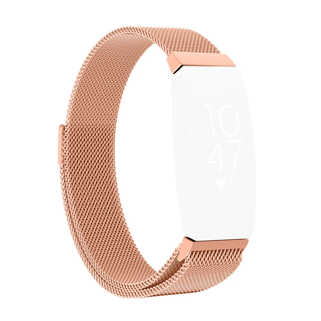 Миланские часы из нержавеющей стали ремешок браслет+ пленка для Fitbit Inspire Смарт часы браслет подходит для 155 мм-215 мм запястья
