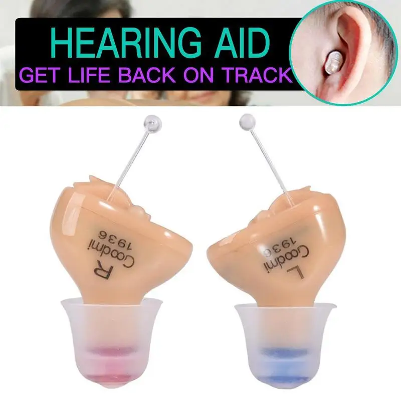 

Rechargeable Mini Invisible CIC Hearing Aid Ear Adjustable Tone Sound Amplifier Hearing Aid For The Elderly Hearing Loss