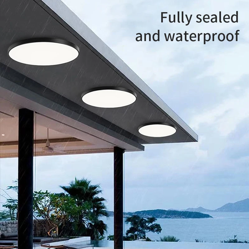 Round LED Panel Ceiling Light, 15W-50W, Surface Mount for Indoor Home, Kitchen, Bedroom Lighting