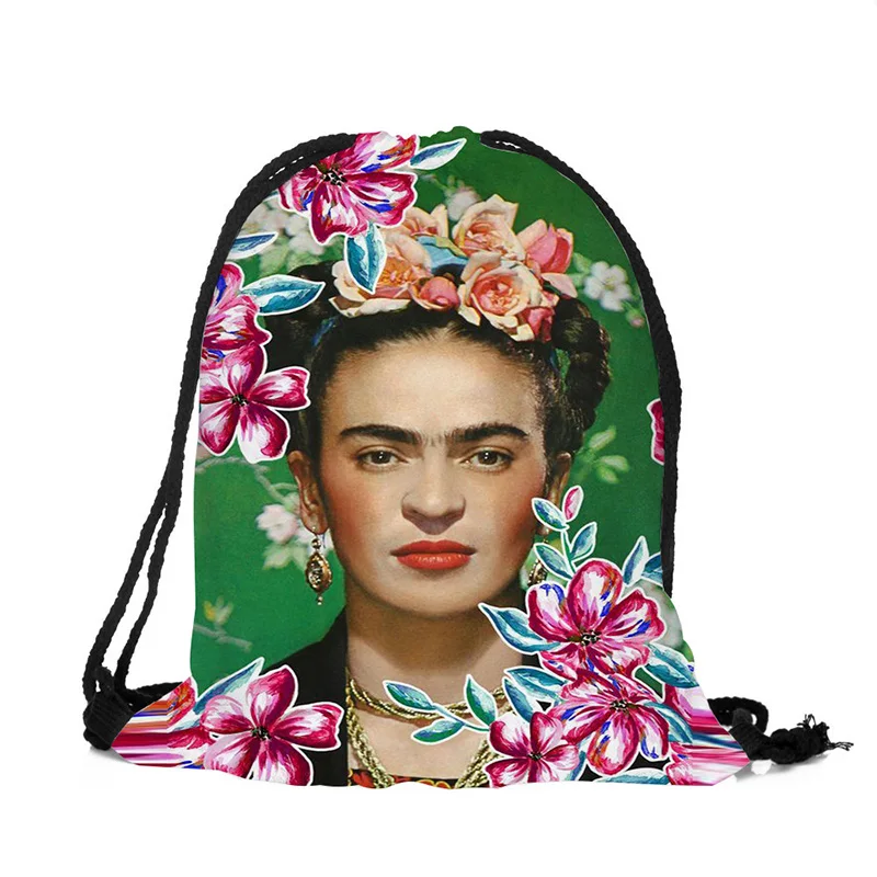 As shown 3D printing bag cartoon character avatar cute funny tote bag personality figure pattern men and women bundle pocket - Цвет: As shown